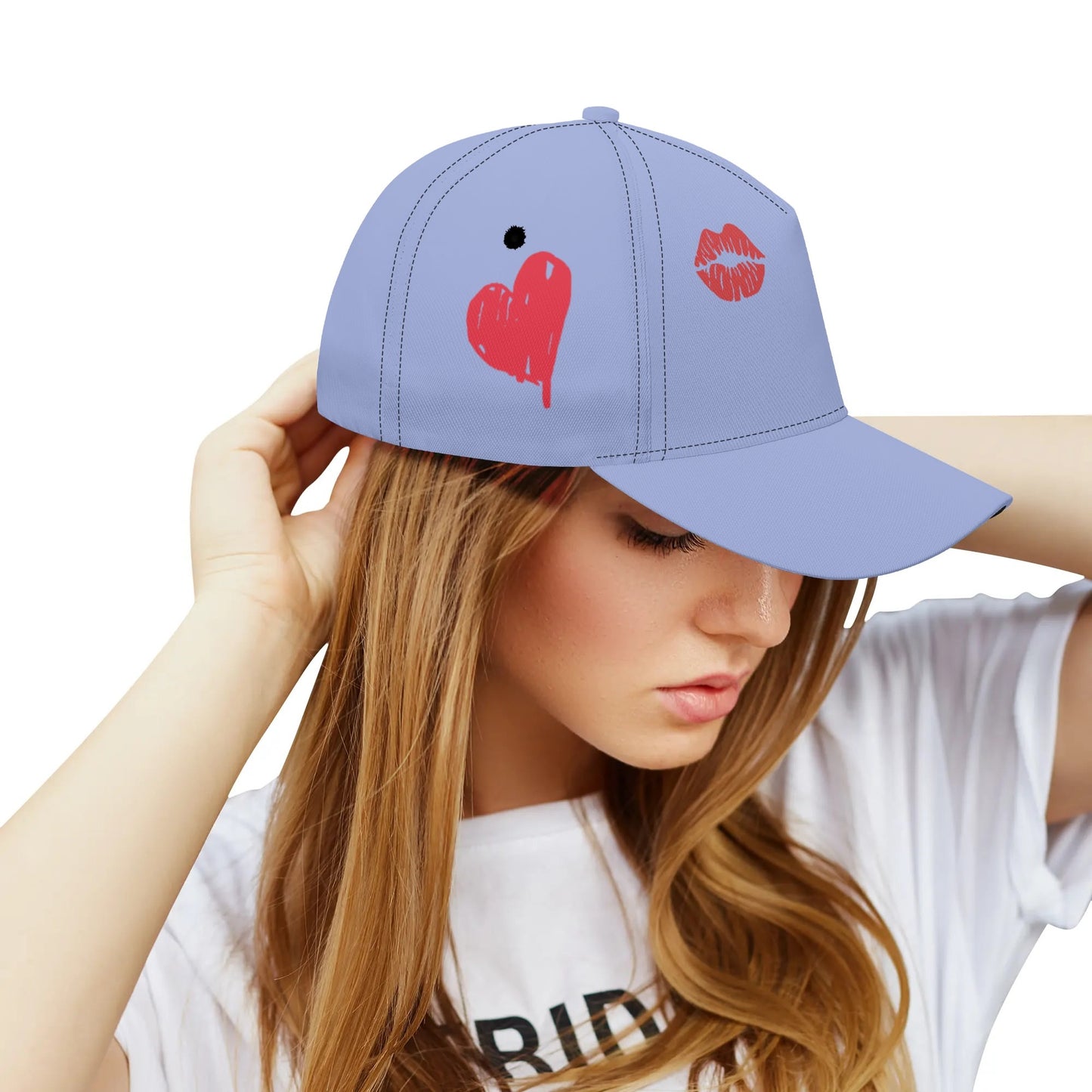 Personalized Lightweight Cap Charming Hearts - Weave West