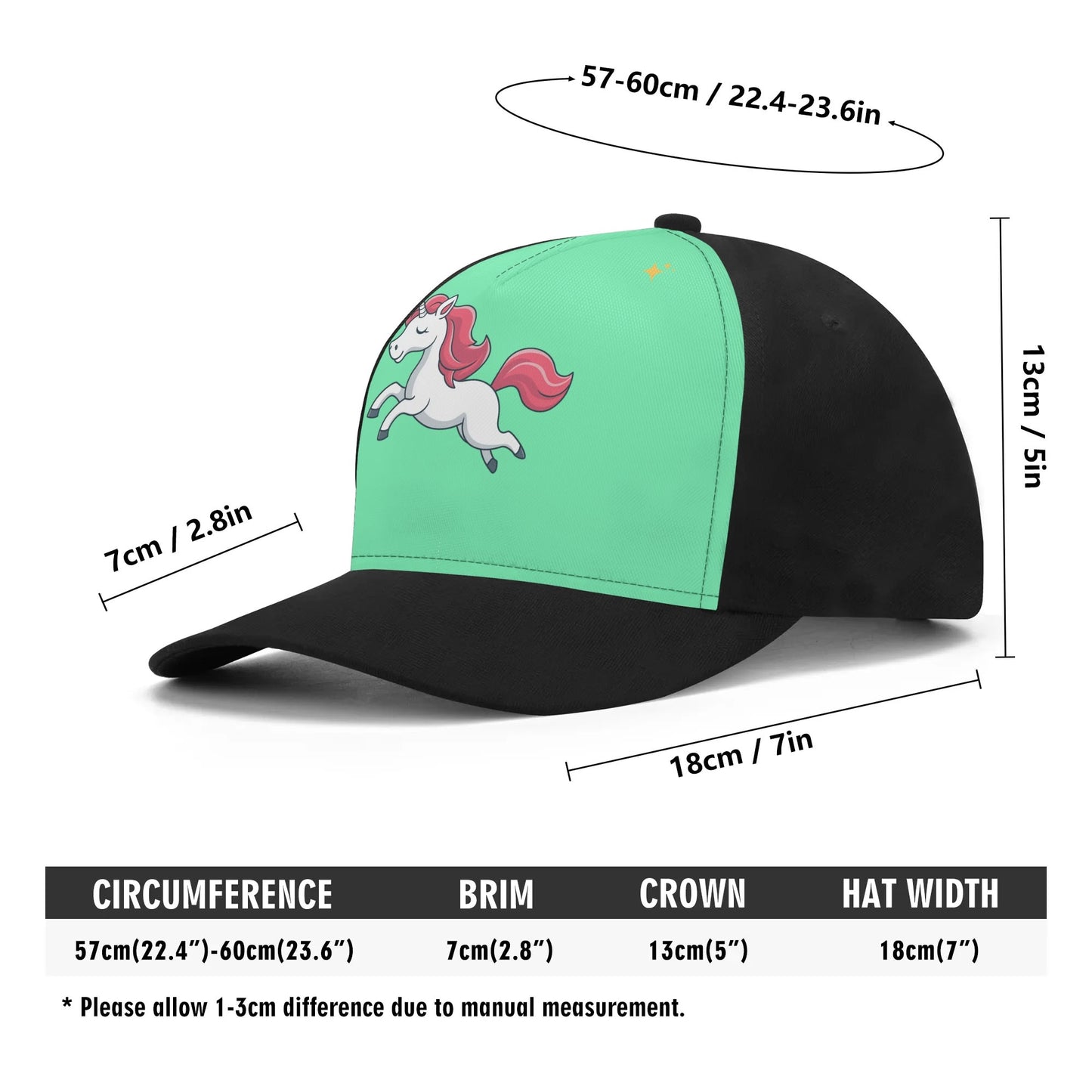 Personalized Baseball Cap Unicorn - Weave West