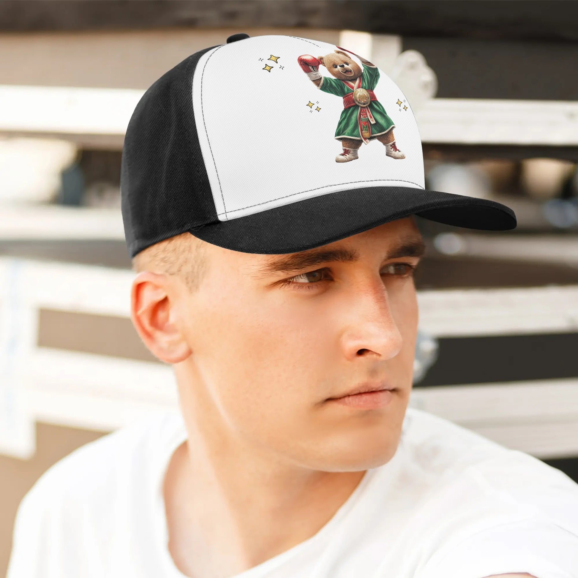 Personalized Baseball Cap Boxing Bear 1 - Weave West