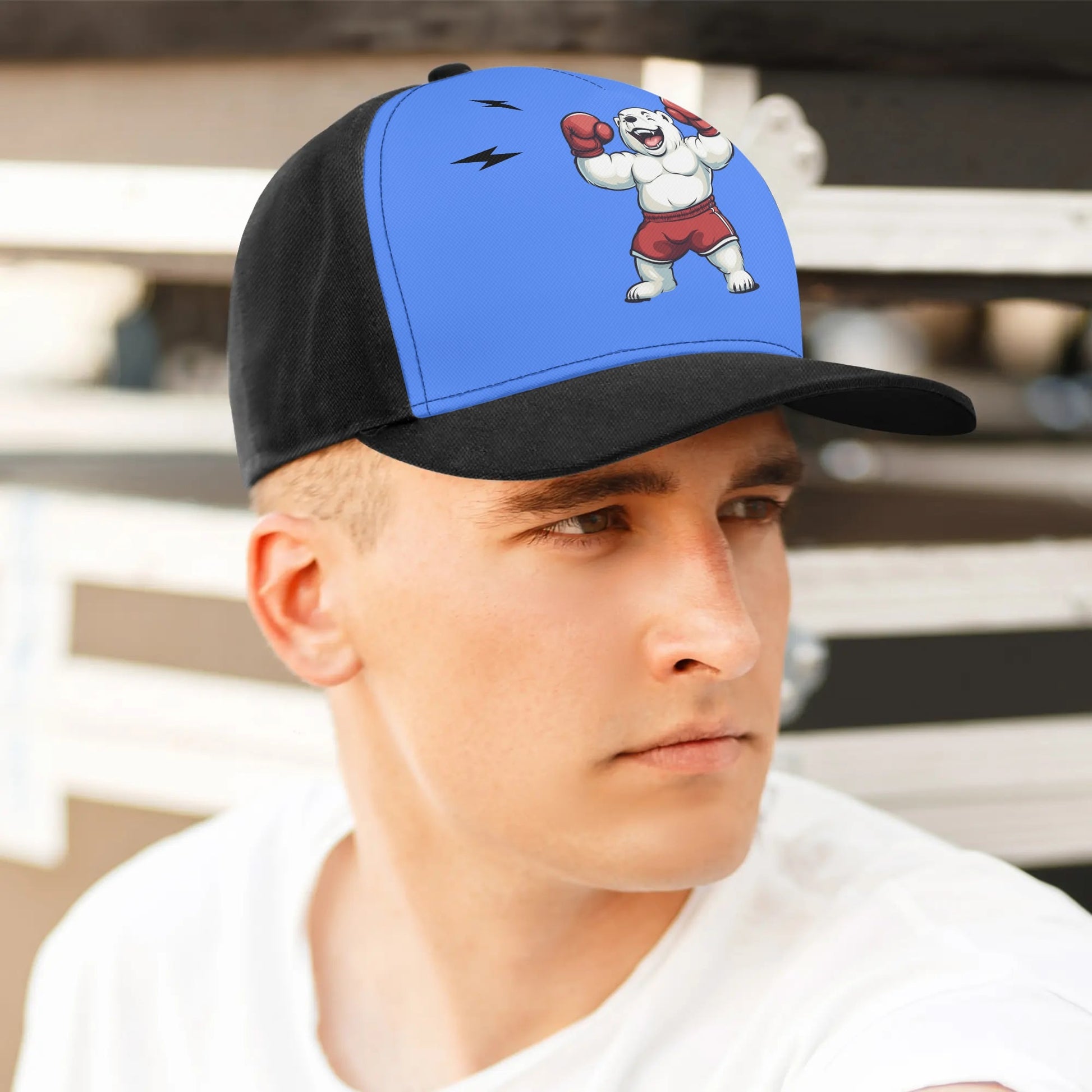 Personalized Baseball Cap Boxing Bear 2 - Weave West