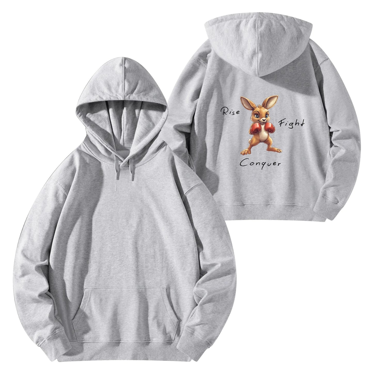 Personalized Casual Hoodie Rise, Fight, Conquer - Weave West