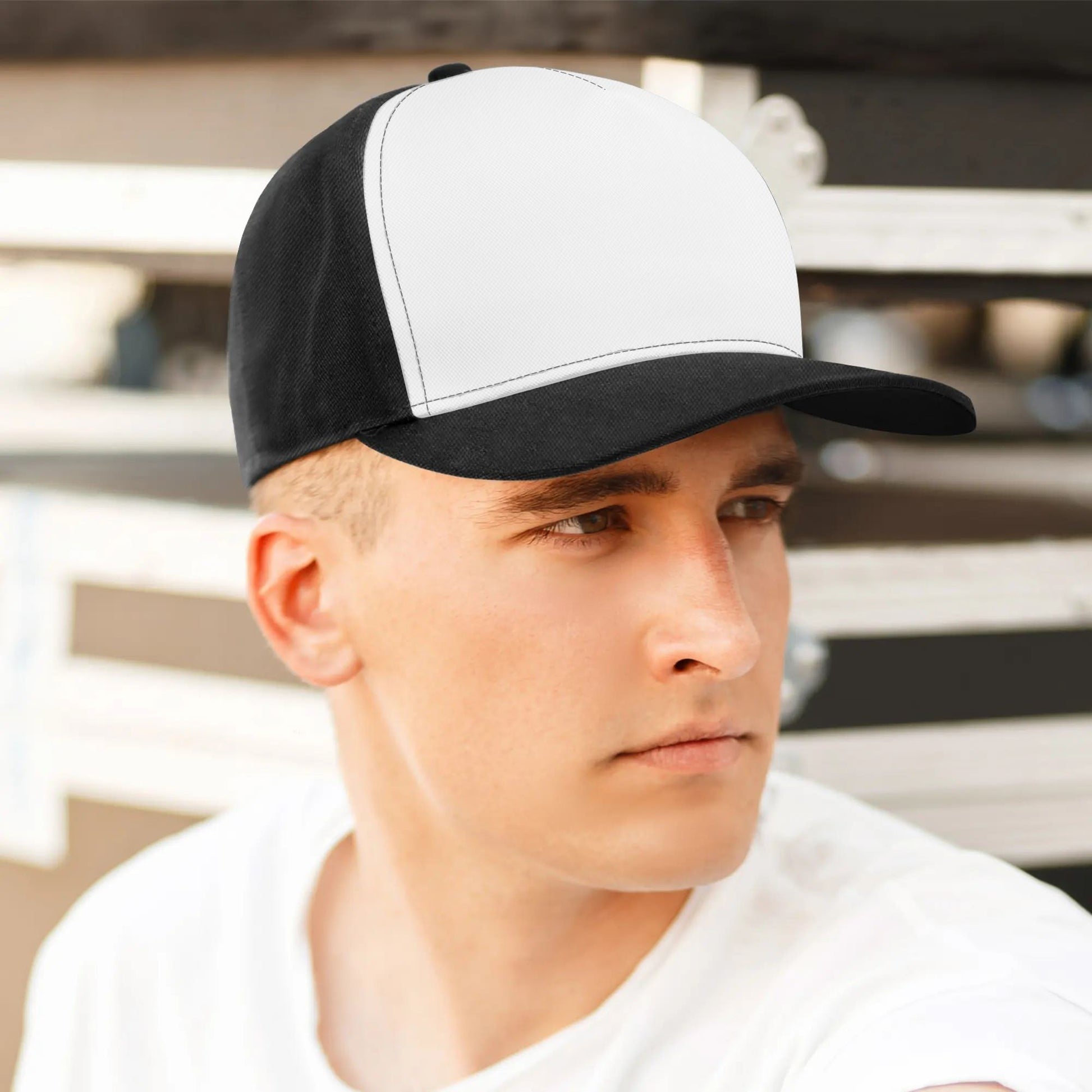 Customized Baseball Cap White - Weave West