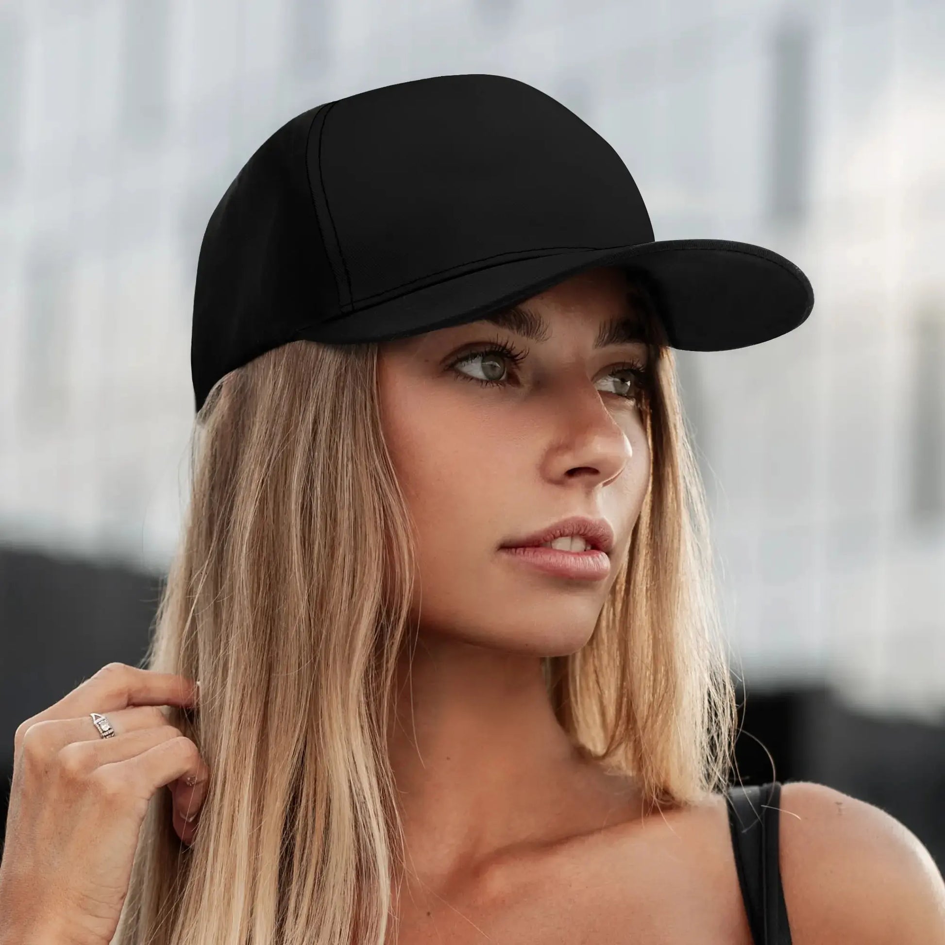 Customized Baseball Cap Black - Weave West