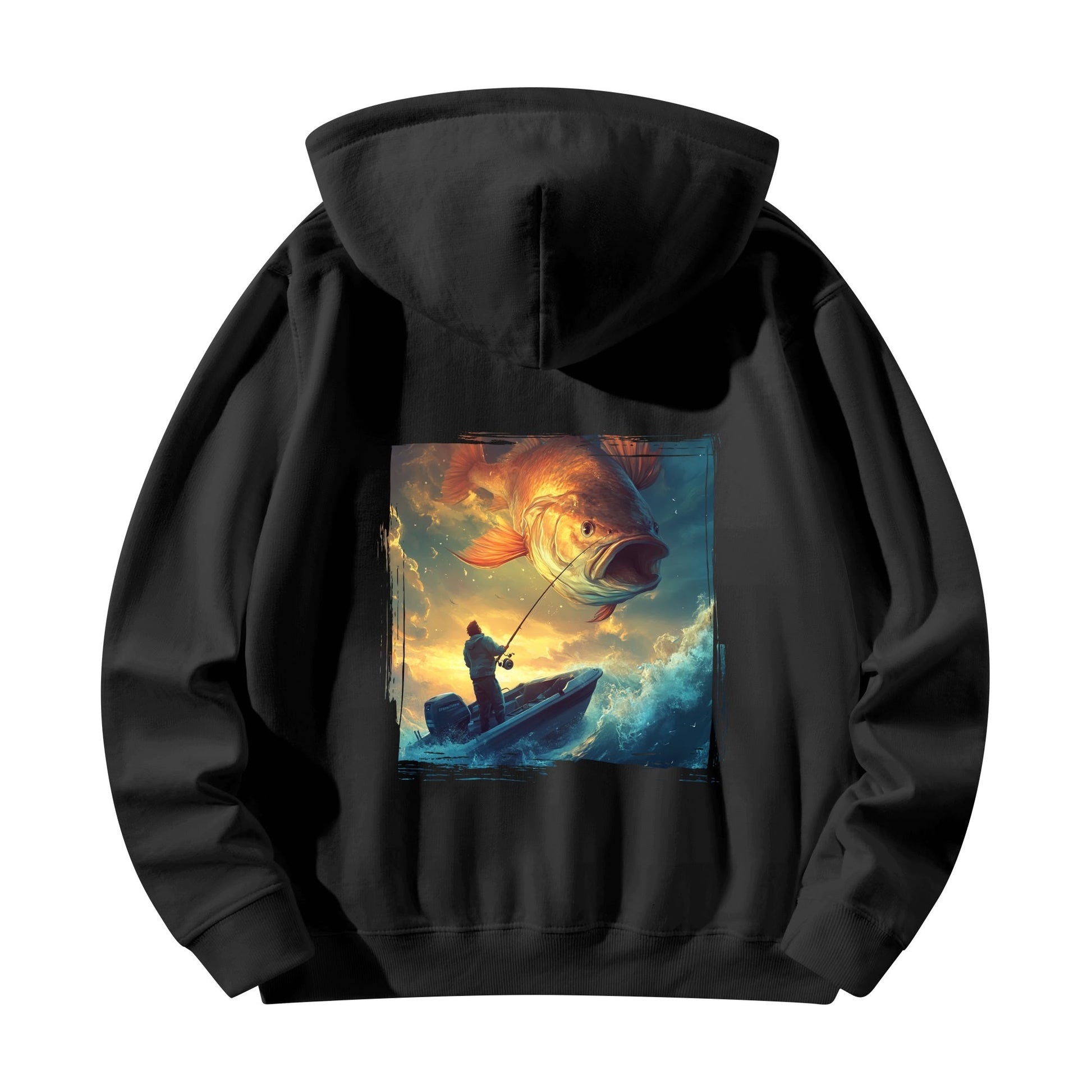 Funny Fishing Hoodie (Monster) - Weave West