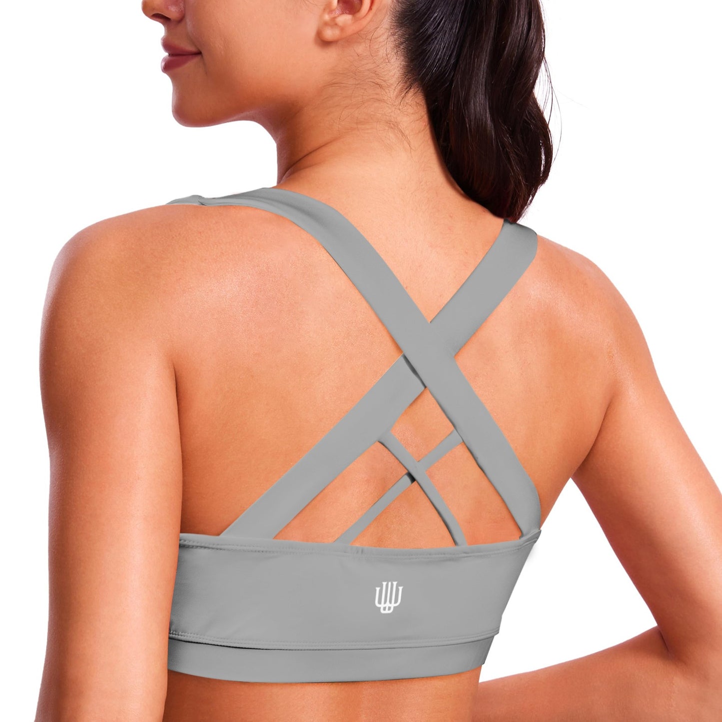 Crisscross Back Sports Bra Steel Mist