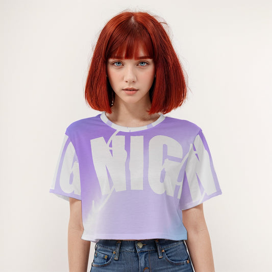 Casual Crop T-Shirt Nig - Weave West