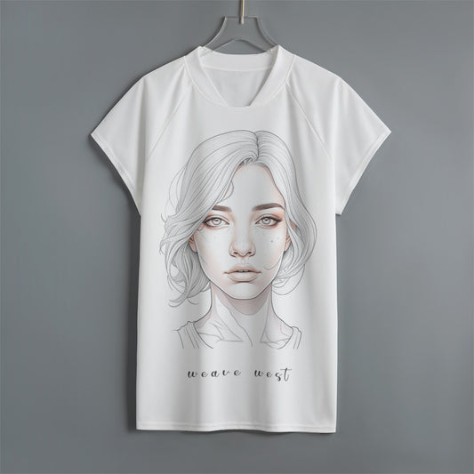 High Quality Polyester Raglan Sleeves Tee (Beauty) - Weave West