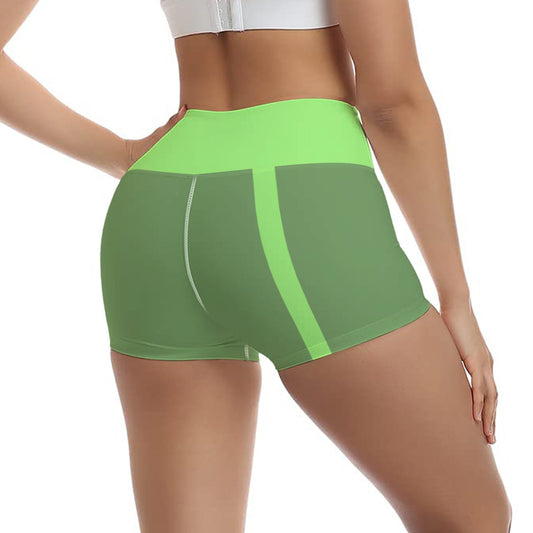 Stretchy High Waisted Short Shorts Evergreen Grove - Weave West