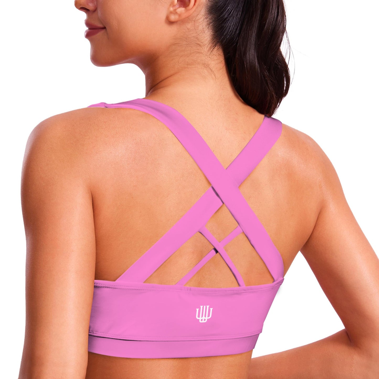 Crisscross Back Sports Bra Bubblegum Blush Calmness =