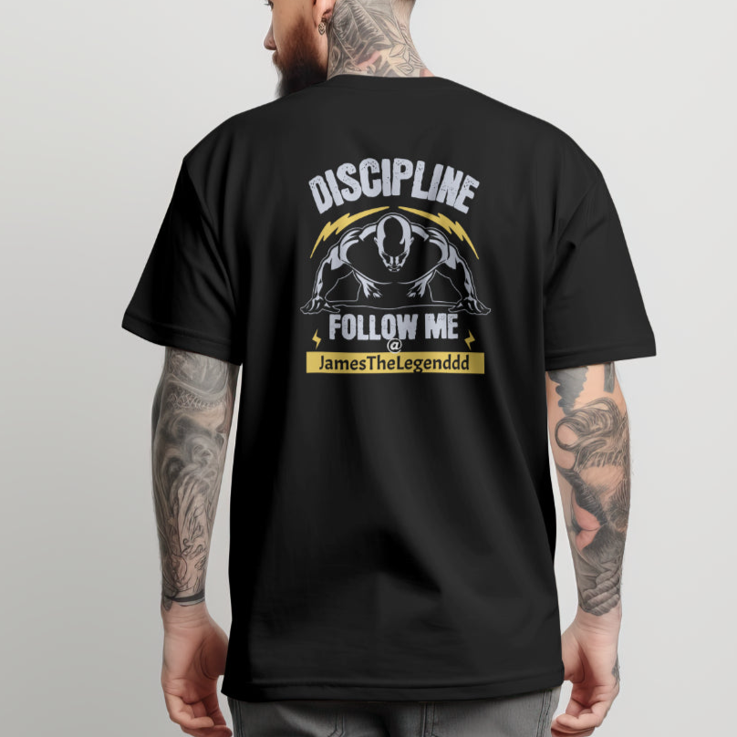 Personalized Oversized Tee (Follow Me On Social Media) Discipline - Weave West