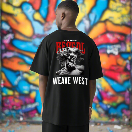 High Quality Cotton Oversized Loose-Fit Tee (Hades Reveal) - Weave West