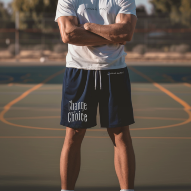 Micro Fiber Breathable Athletic Shorts (Change Is Choice) - Weave West