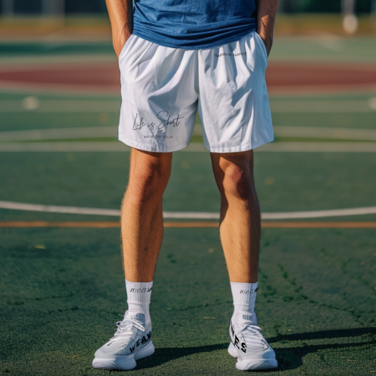 Micro Fiber Breathable Athletic Shorts (Life Is Short) - Weave West