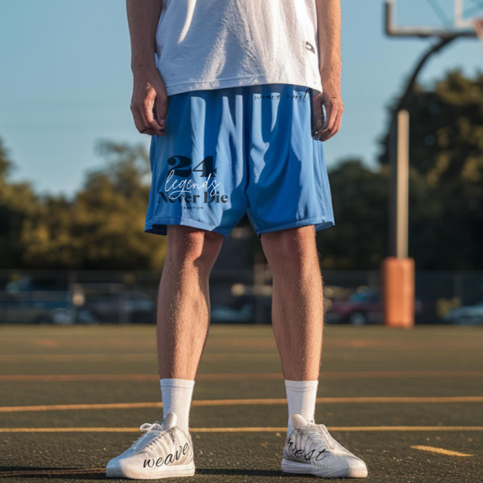 Basketball Mesh Light Polyester Shorts (Legends Never Die) - Weave West