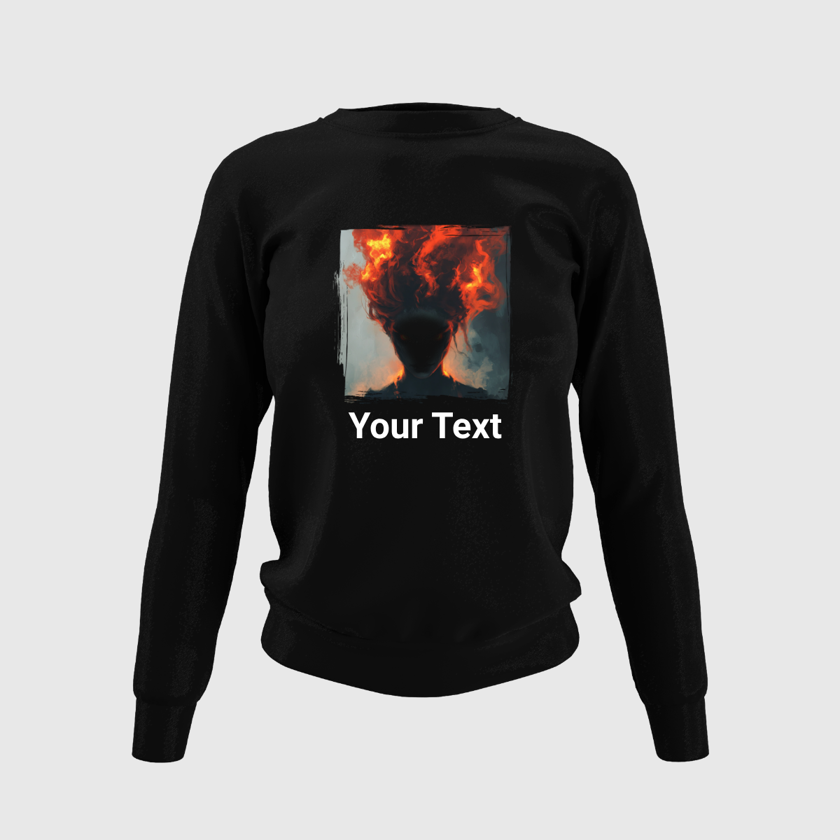 Women Custom Sweater (Flame Hair) - Weave West