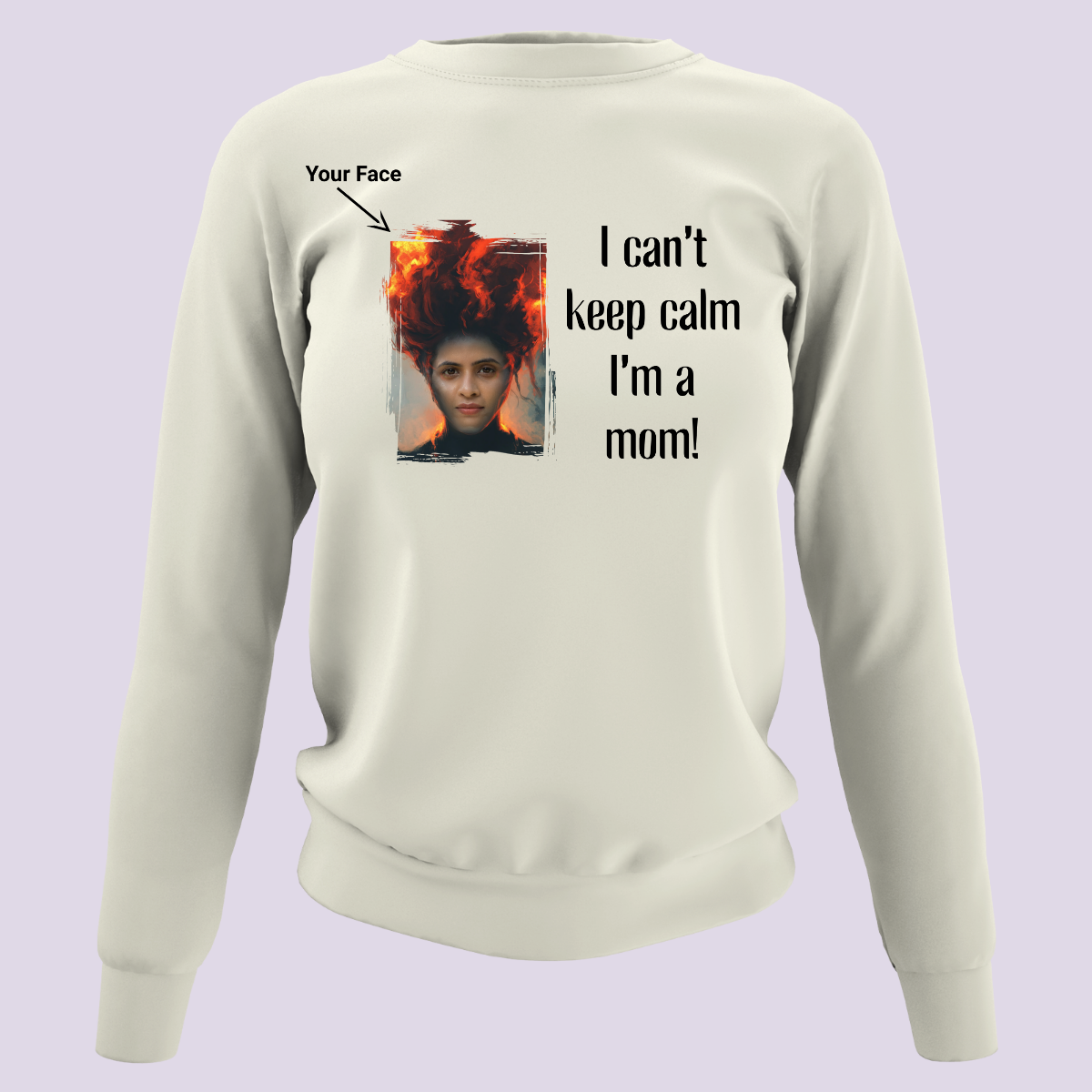 Custom Funny Mom Sweatshirt (I Am A Mom) - Weave West