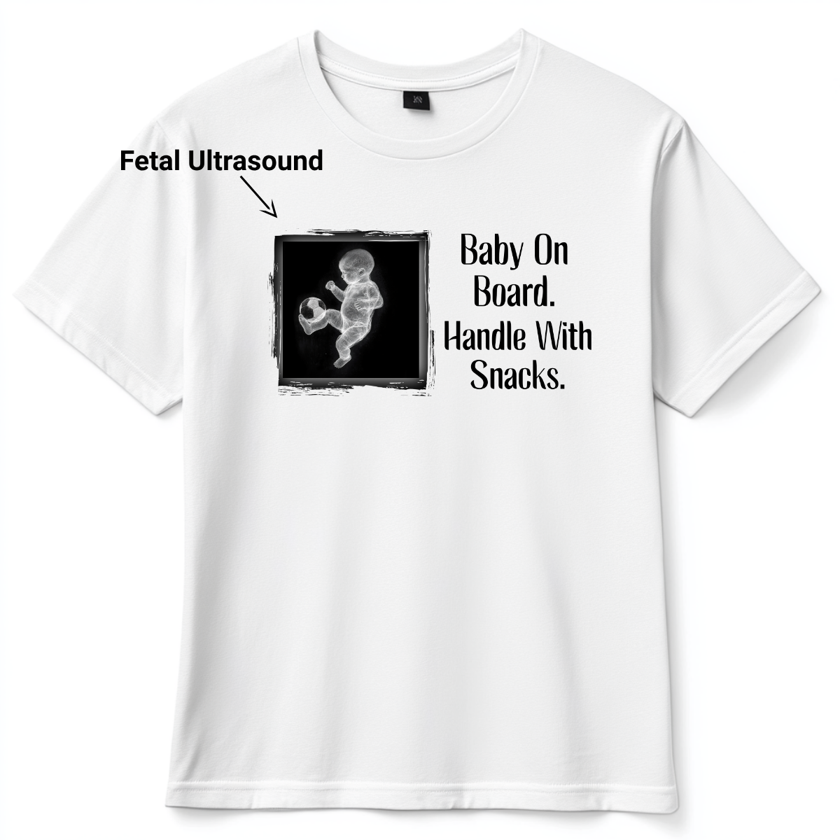 Custom Funny Pregnancy T-Shirt (Baby On Board) - Weave West