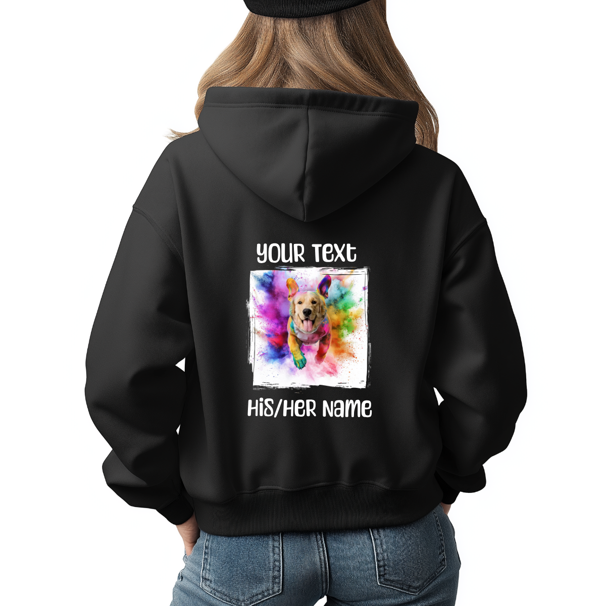 Custom Funny Dog Gildan Hoodie (Happy Dog) - Weave West