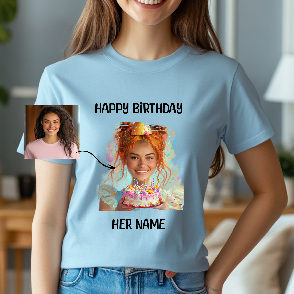 Woman Custom Funny Birthday T-Shirts (Happy Birthday) - Weave West