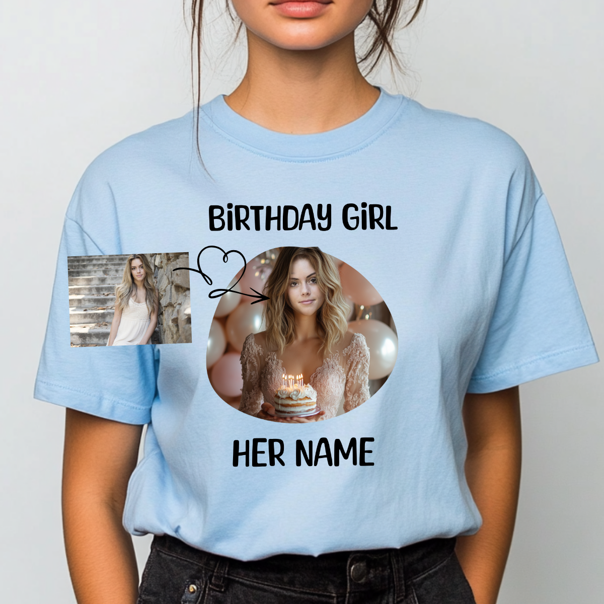 Woman Custom Funny Birthday T-Shirts (Birthday Girl) - Weave West