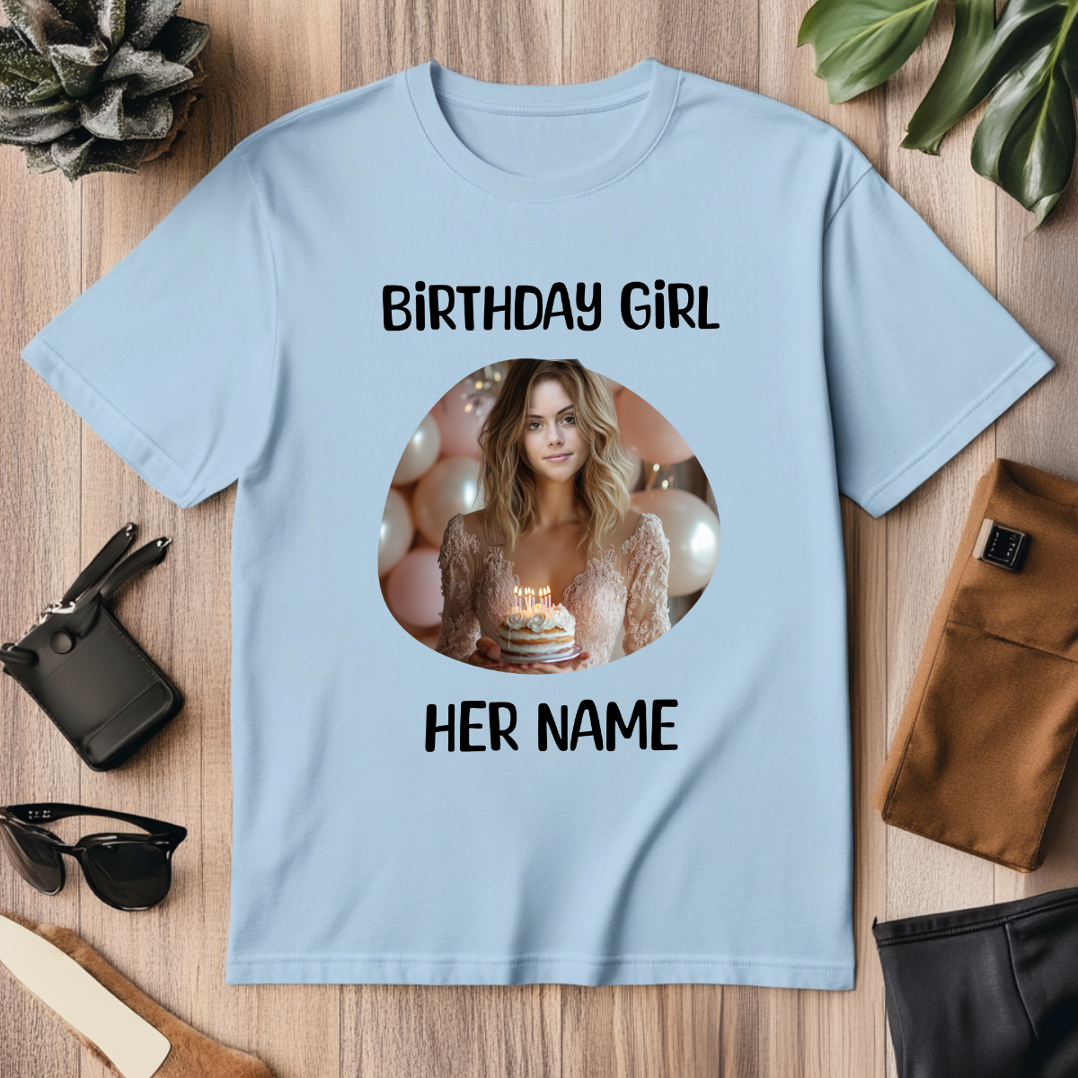 Woman Custom Funny Birthday T-Shirts (Birthday Girl) - Weave West