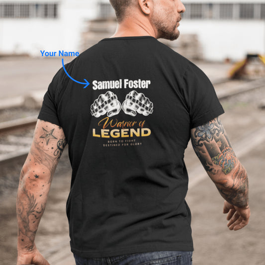 Personalized Premium Classic Fit Cotton Tee (Warrior Of Legend) - Weave West