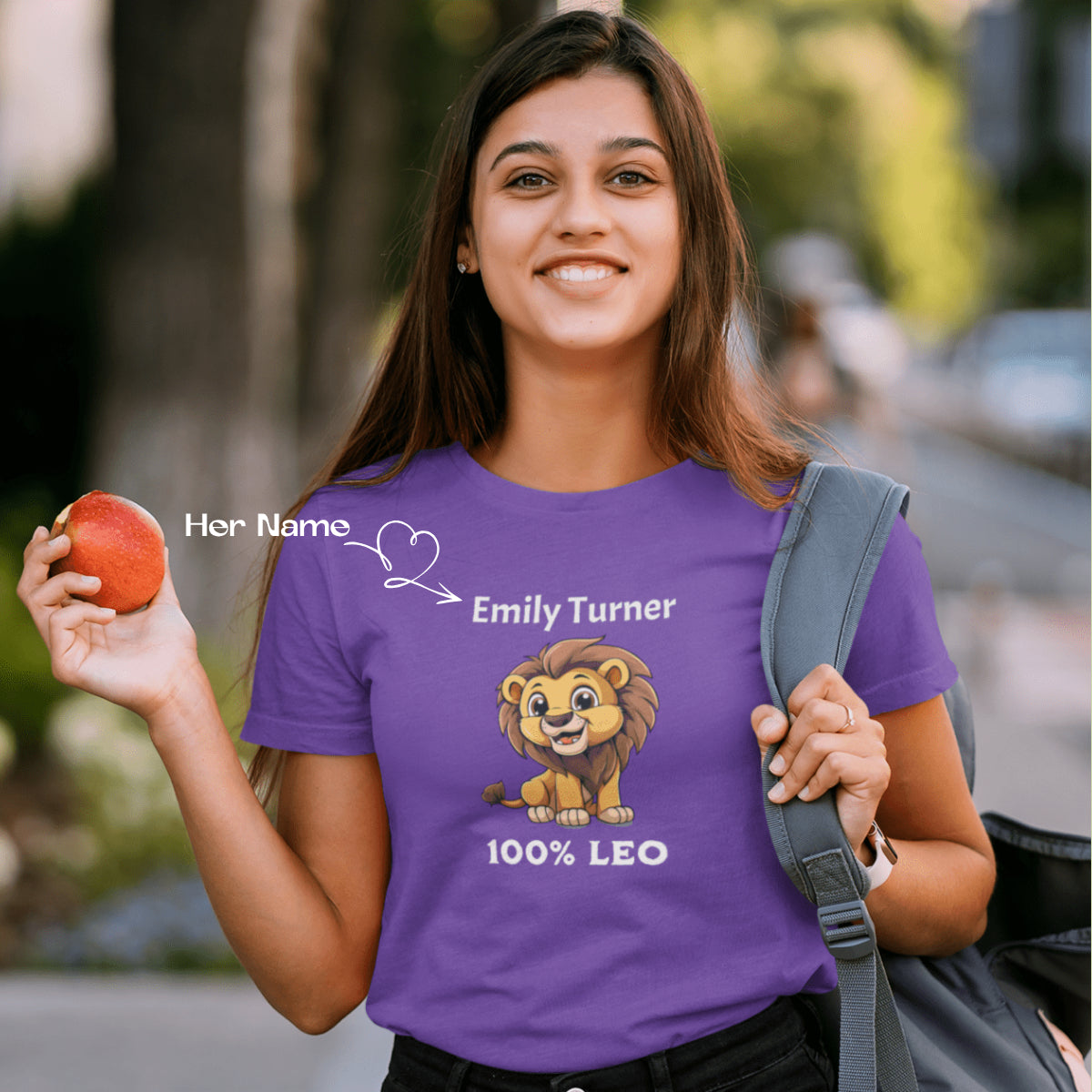 Personalized Soft Cotton Tee (100 % Leo) - Weave West