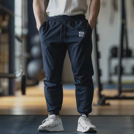 Soft Loose Fit Fleece Joggers (Logo3) - Weave West