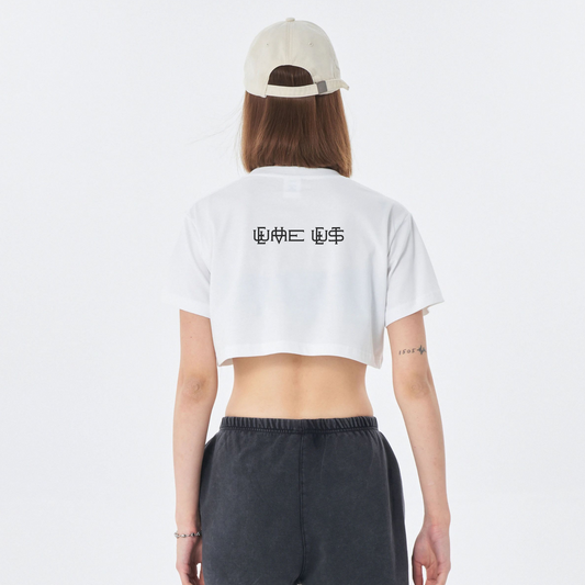 Soft Cotton Loose Crop Top Signature 2