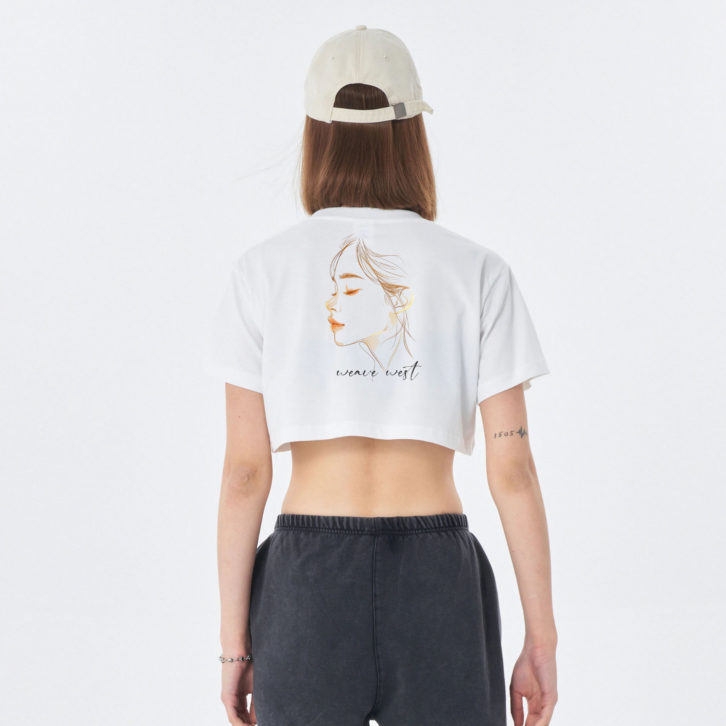 Soft Cotton Loose Crop Top Hi Oh Sun - Weave West