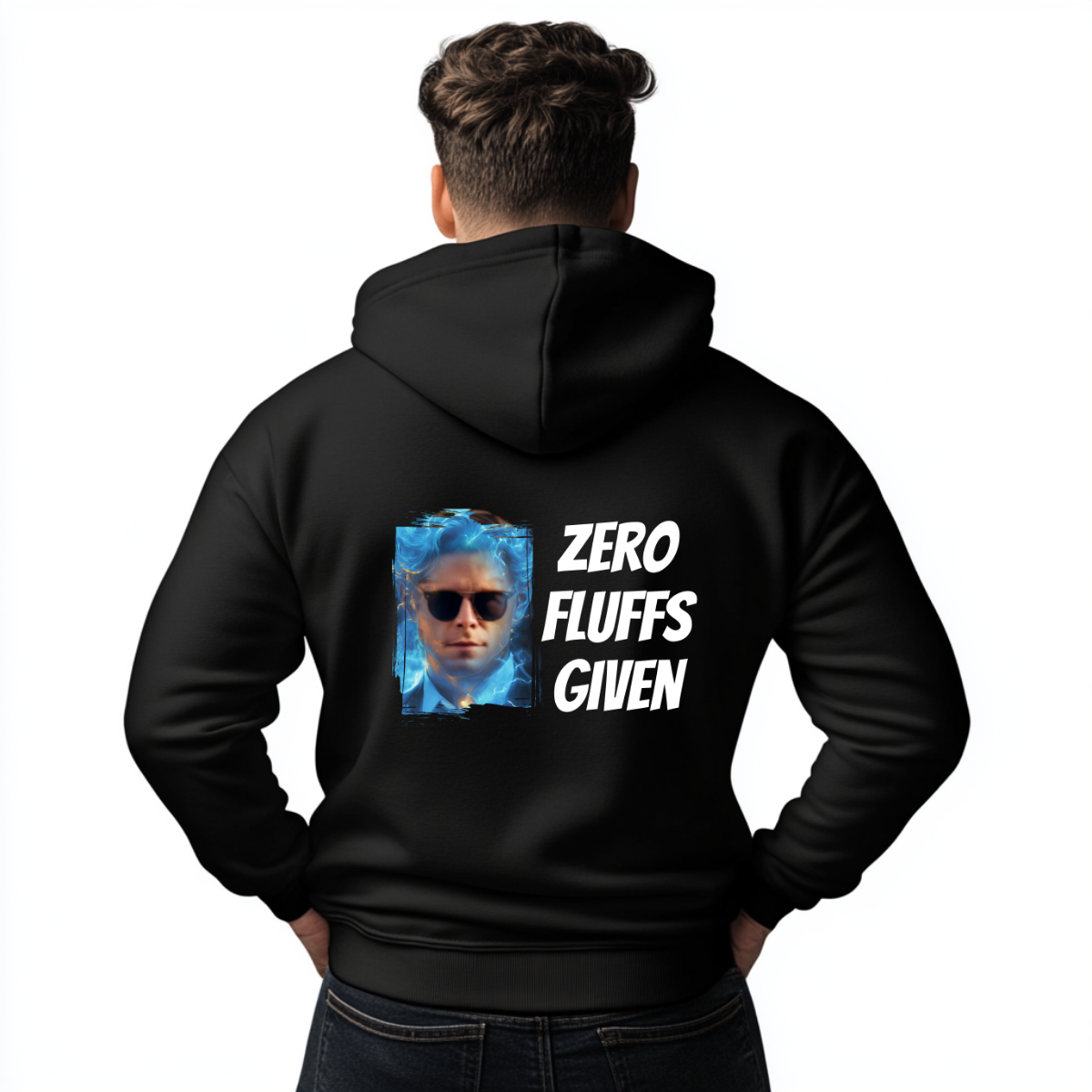 Custom Funny Offensive Gildan Hoodie (Zero Fluffs Given) - Weave West