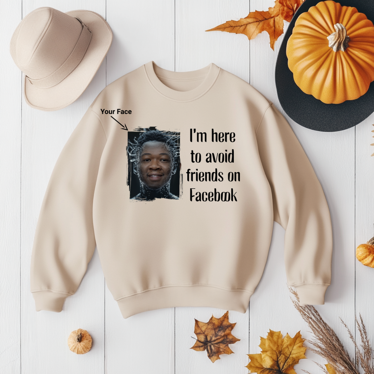 Custom Funny Offensive Gildan Sweatshirt (Facebook) - Weave West