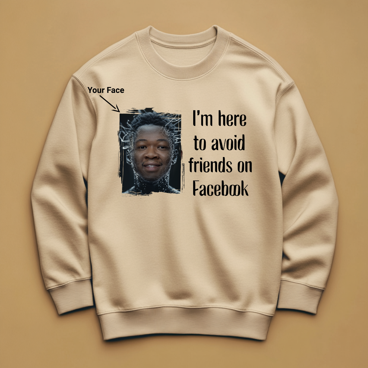 Custom Funny Offensive Gildan Sweatshirt (Facebook) - Weave West