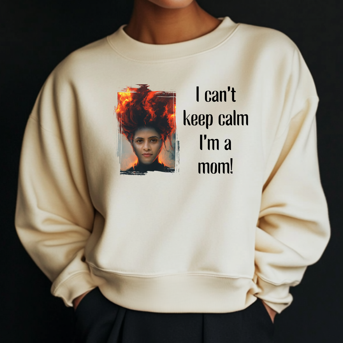 Custom Funny Mom Sweatshirt (I Am A Mom) - Weave West