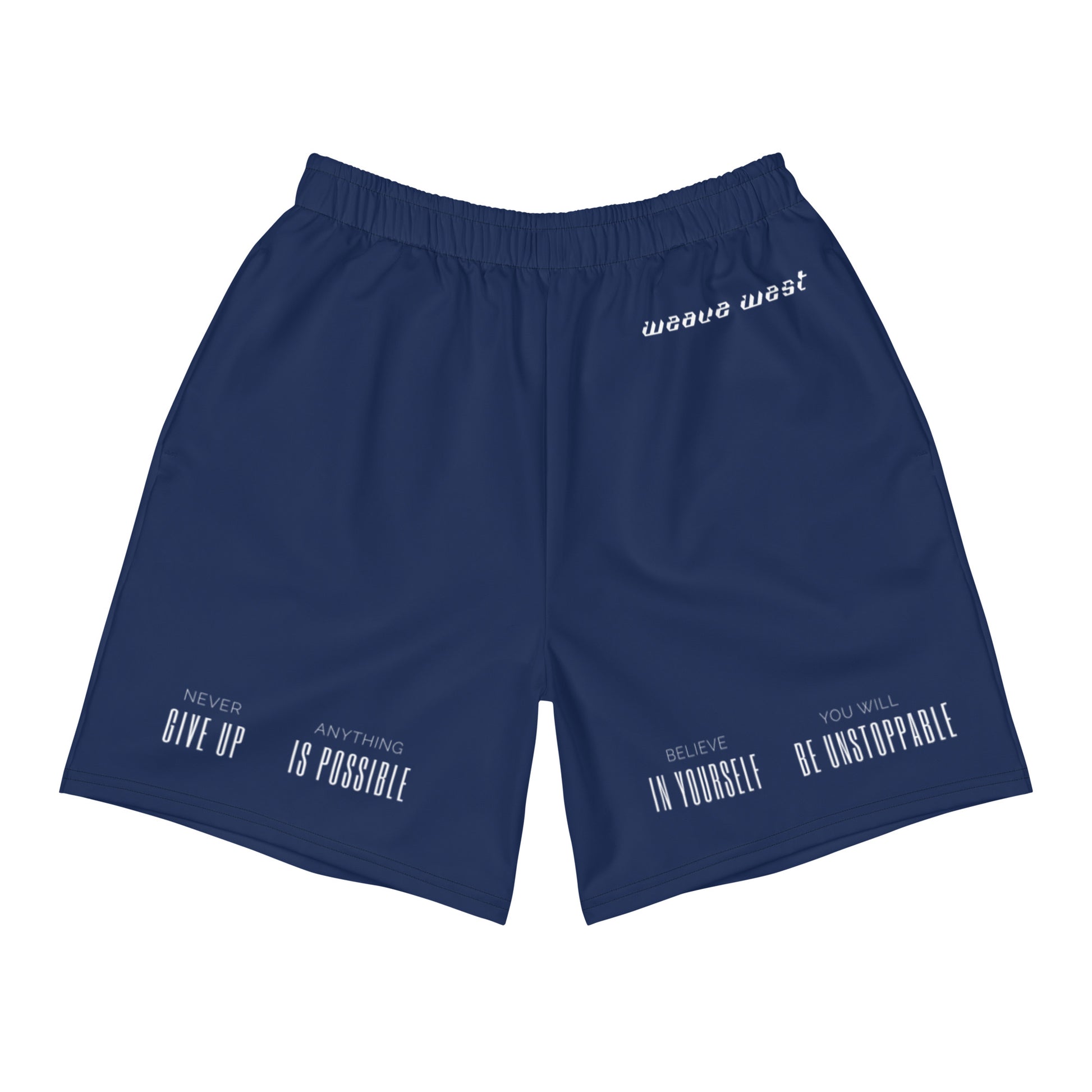 Micro Fiber Breathable Athletic Shorts (Never Give Up) - Weave West