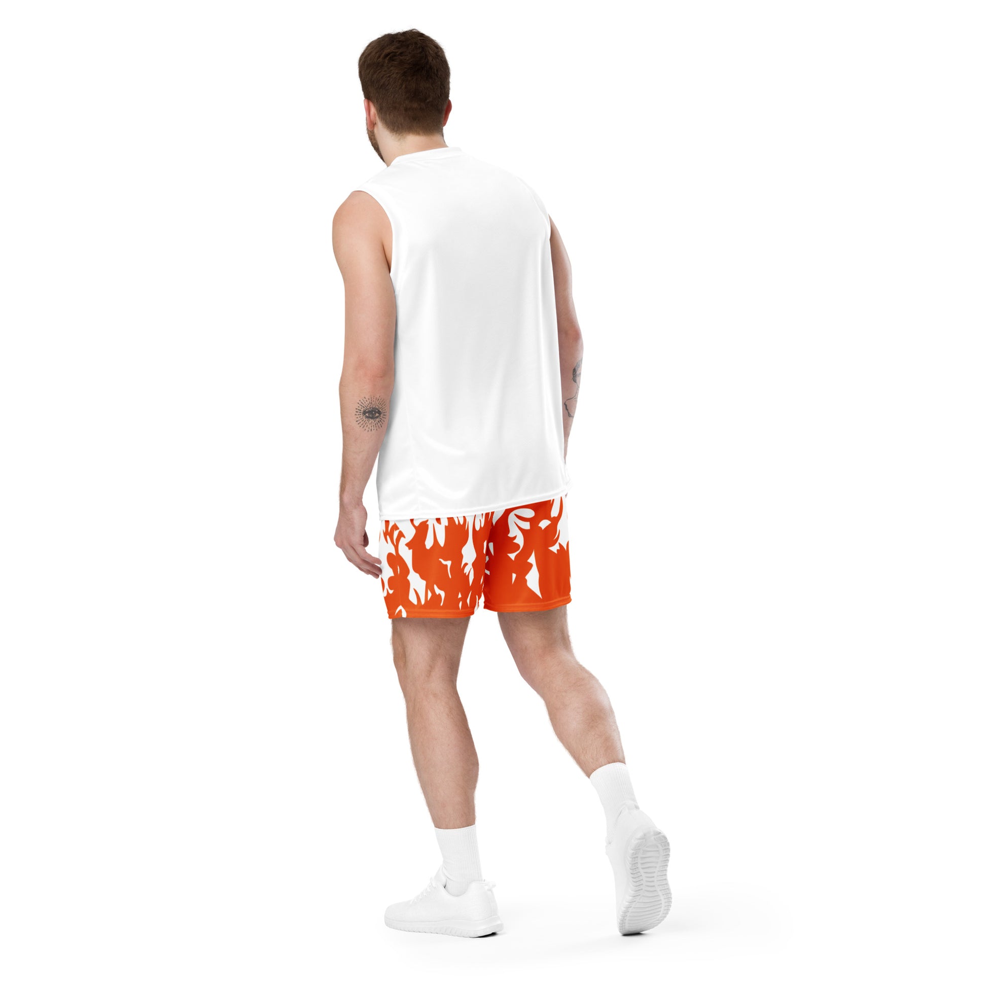 Basketball Mesh Light Polyester Shorts (Fire1) - Weave West