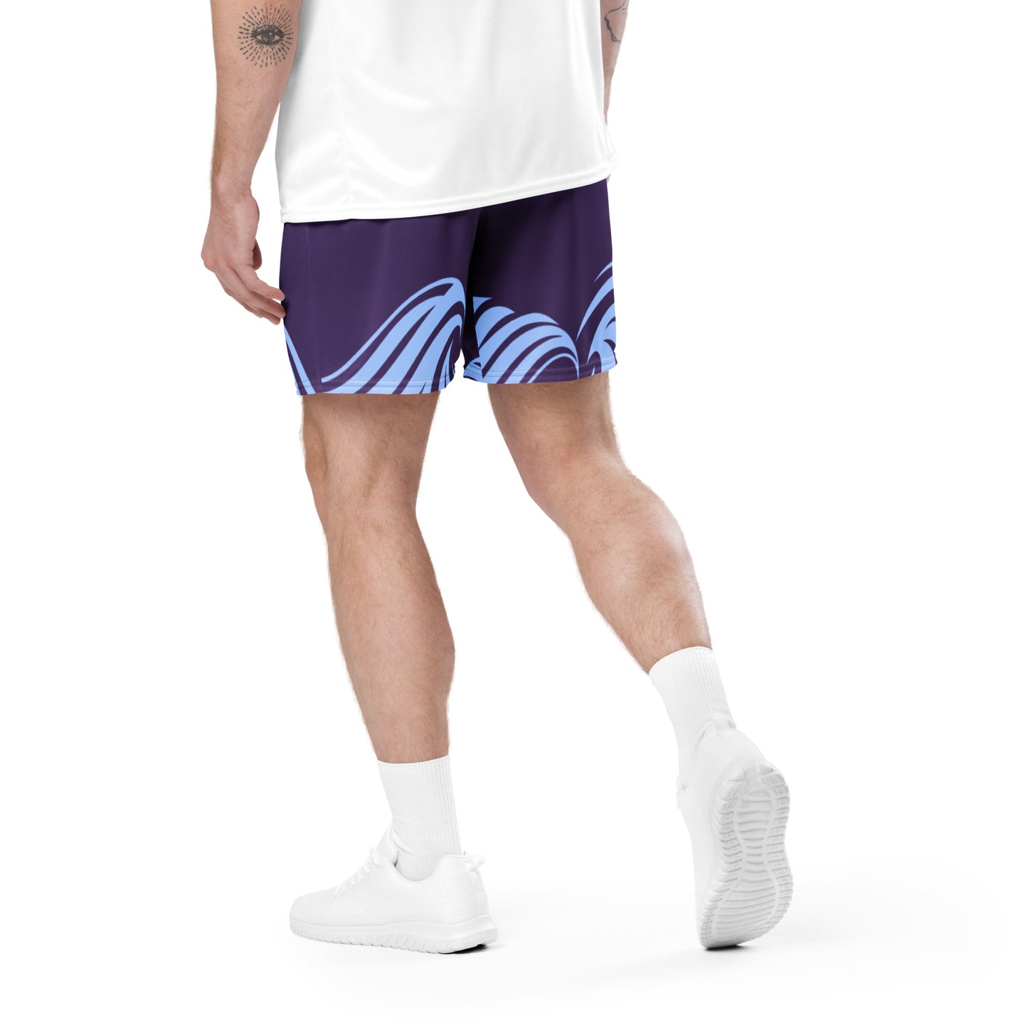 Basketball Mesh Light Polyester Shorts (wave1) - Weave West