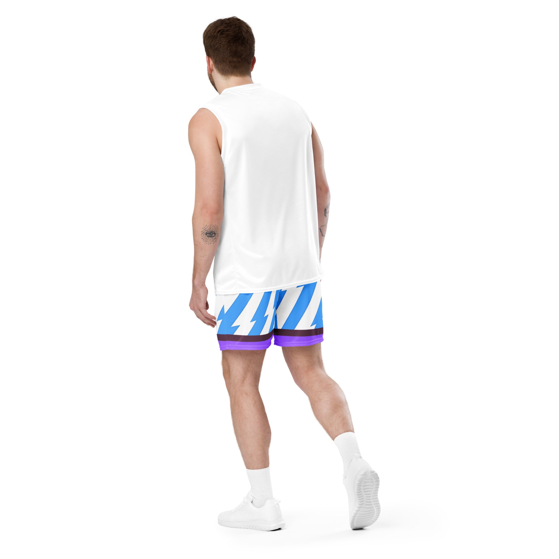 Basketball Mesh Light Polyester Shorts (Thunder2) - Weave West