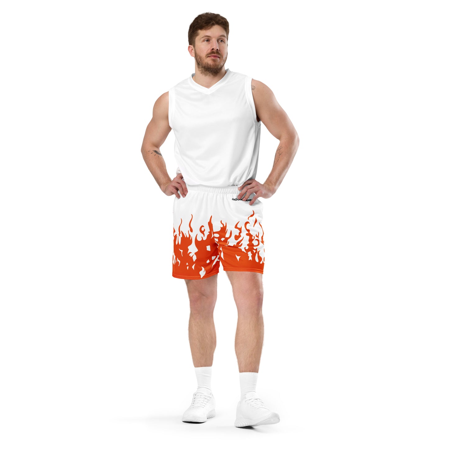 Basketball Mesh Light Polyester Shorts (Fire1) - Weave West