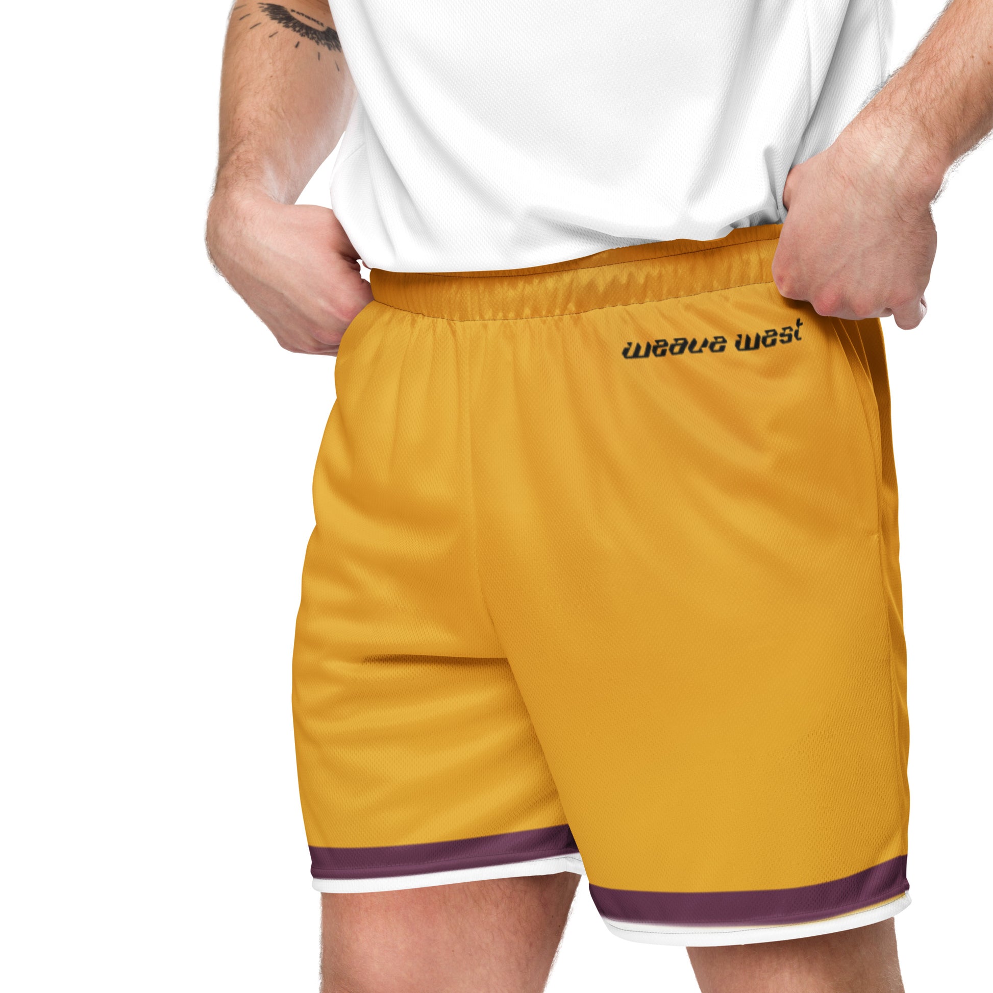 Basketball Mesh Light Polyester Shorts (Line1) - Weave West