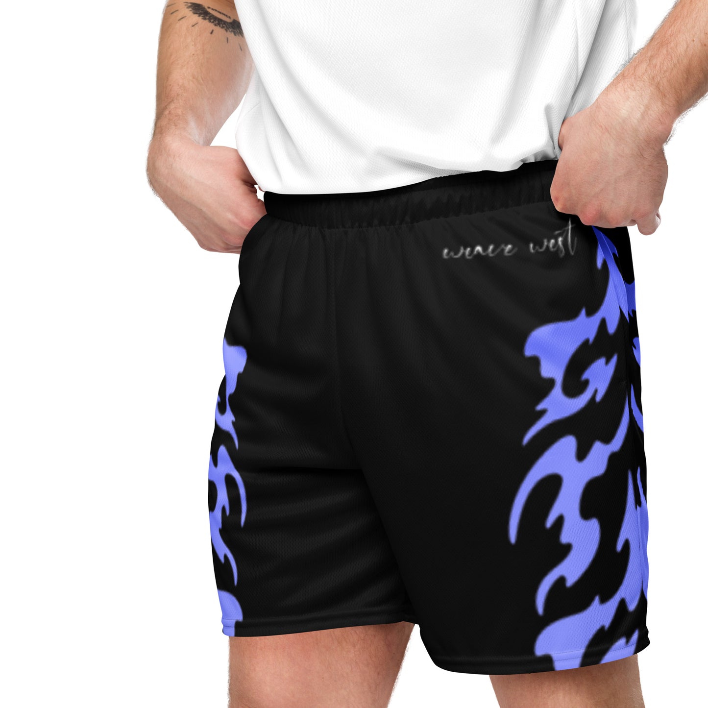 Basketball Mesh Light Polyester Shorts (Fire3) - Weave West