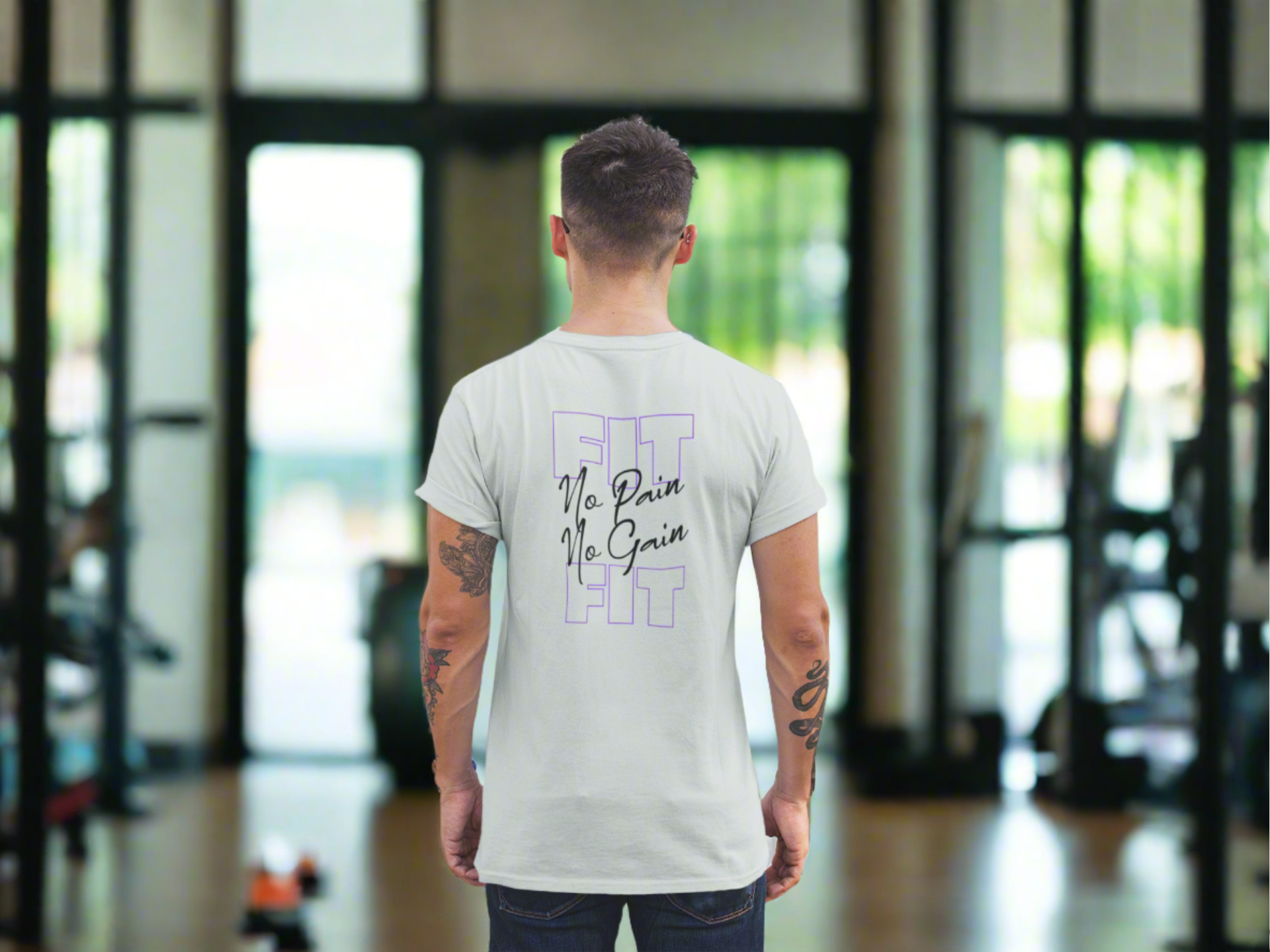 Premium Classic Fit Cotton Tee No Pain No Gain - Weave West