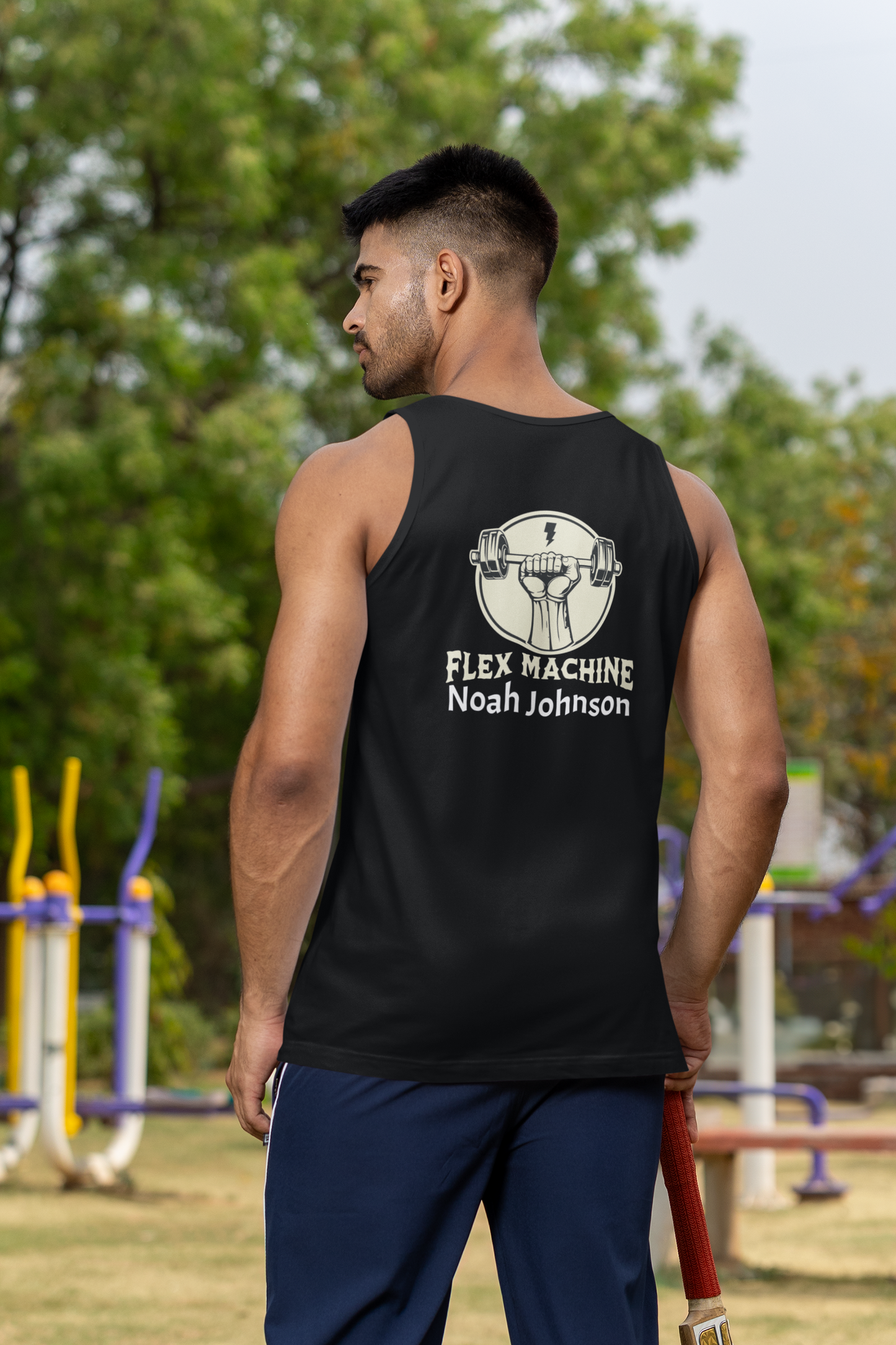 Personalized Polyester Body Fit Tank Flex Machine