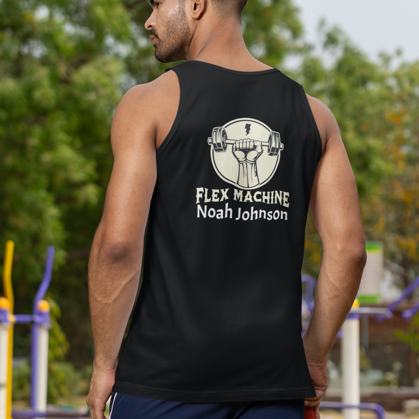 Personalized Polyester Body Fit Tank Flex Machine