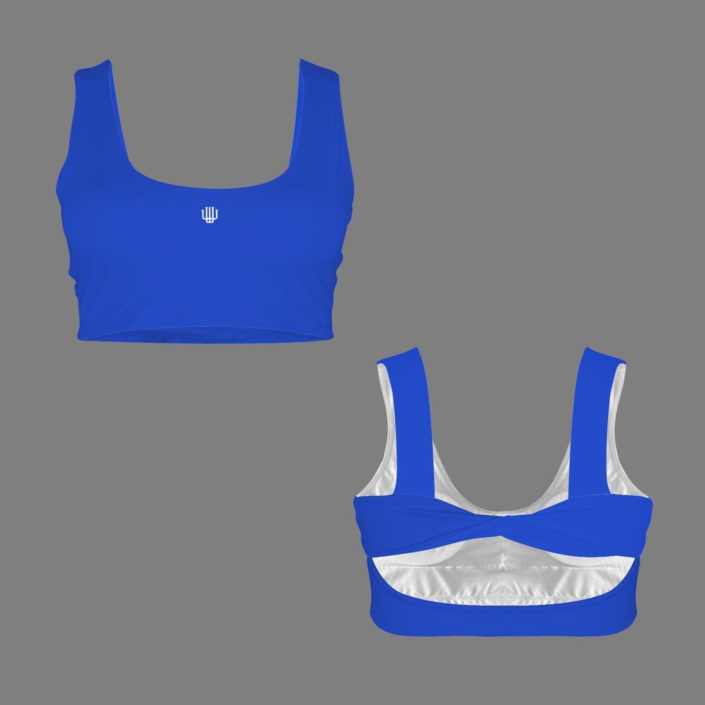 Twisted Back Cut-Out Sports Bra Royal Sapphire