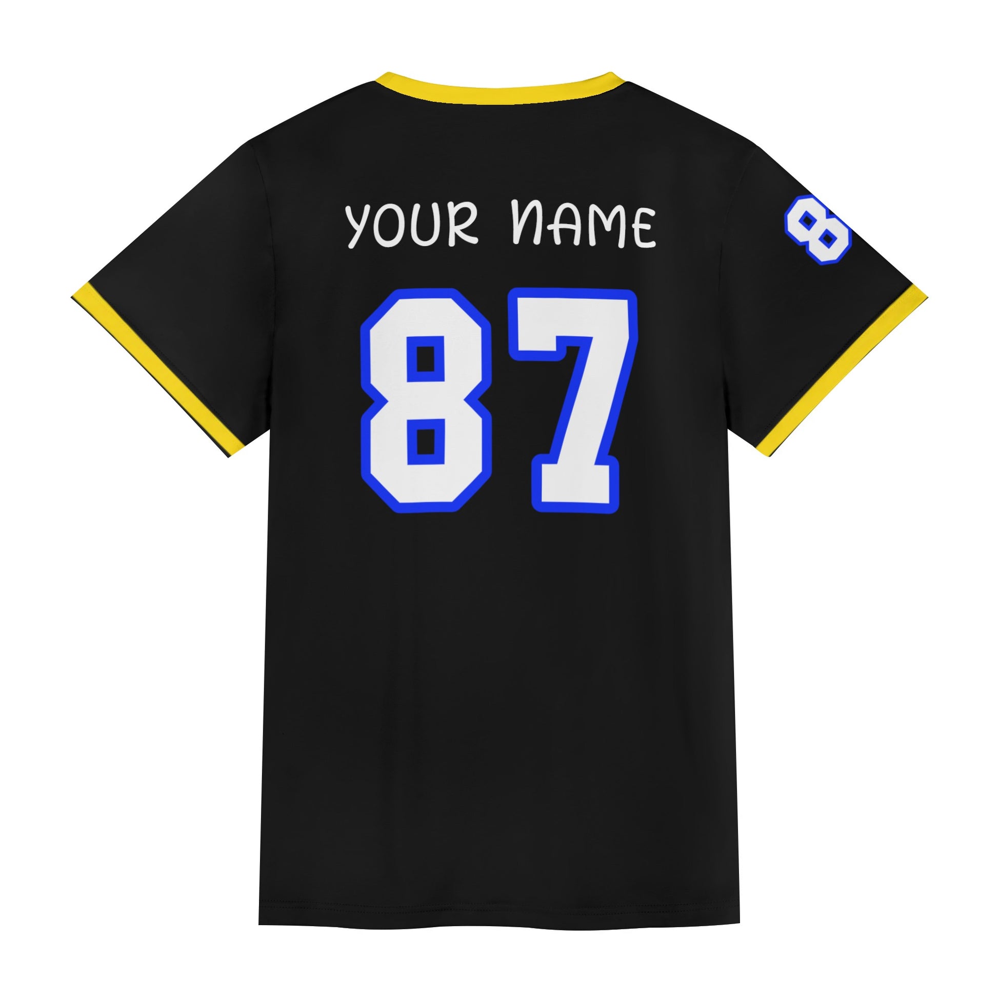 Customized Adult Soccer Jersey Set (Golden-Black) - Weave West