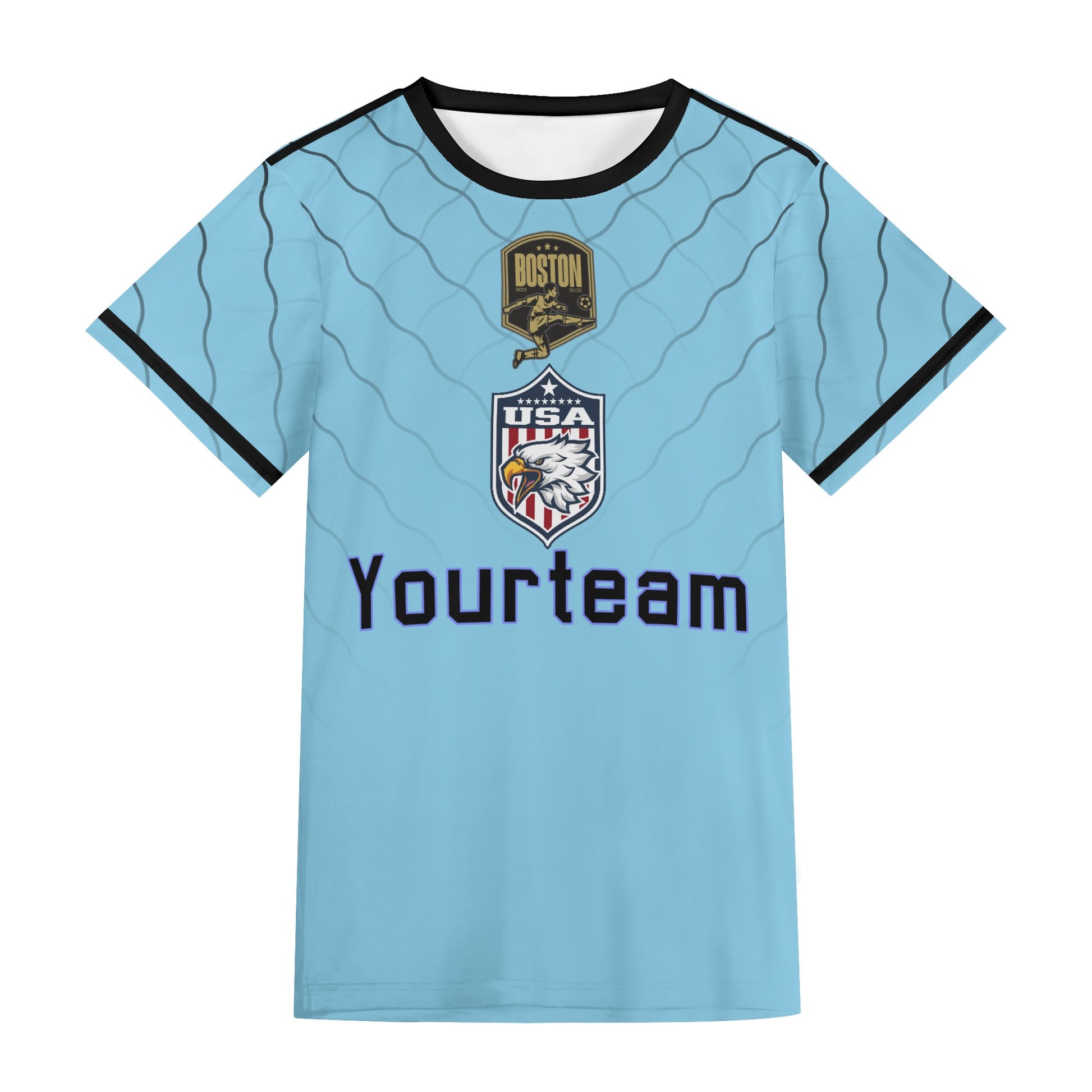 Customized Adult Soccer Jersey Set (Tiger-Blue) - Weave West