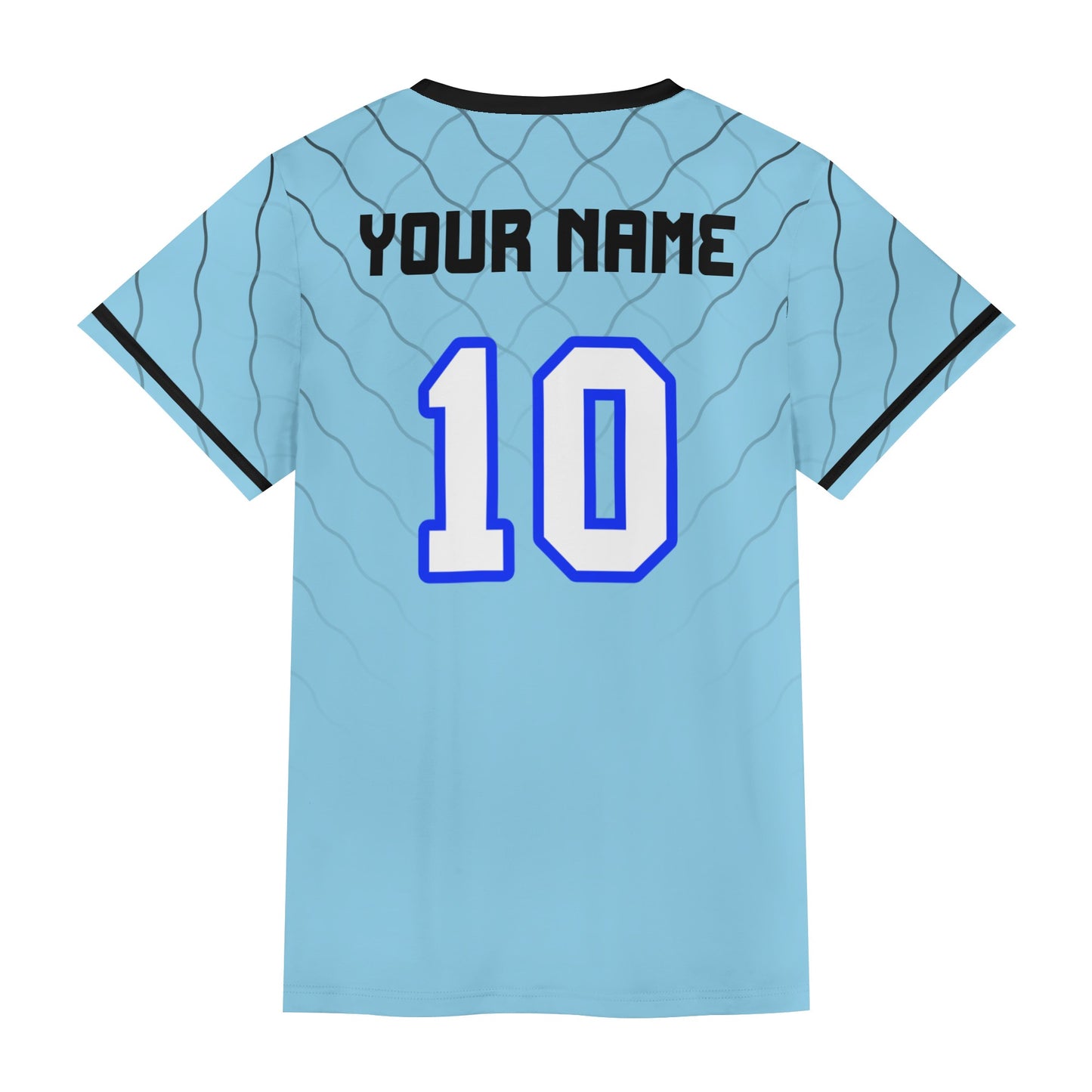 Customized Adult Soccer Jersey Set (Tiger-Blue) - Weave West