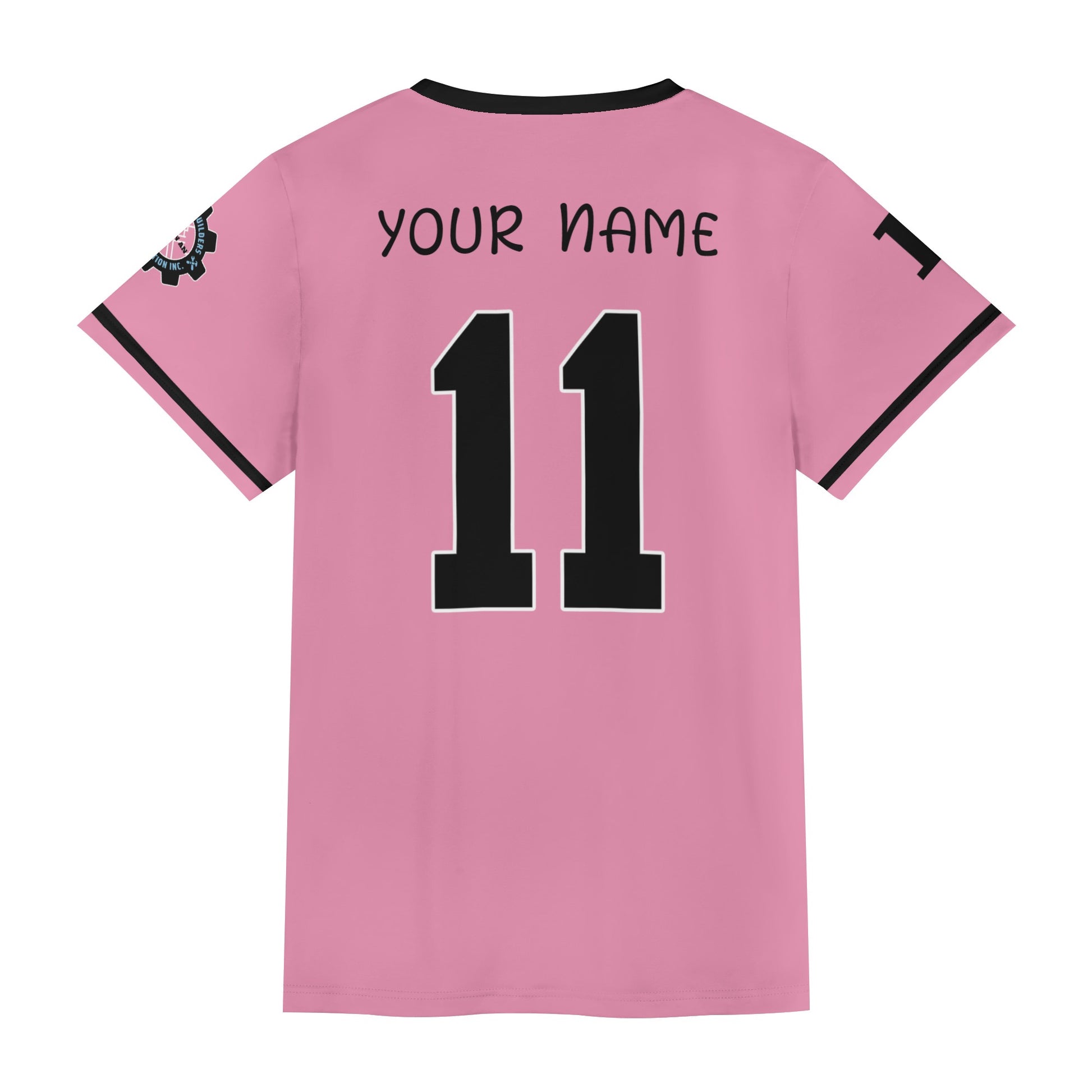 Customized Adult Soccer Jersey Set (Black-Pink) - Weave West