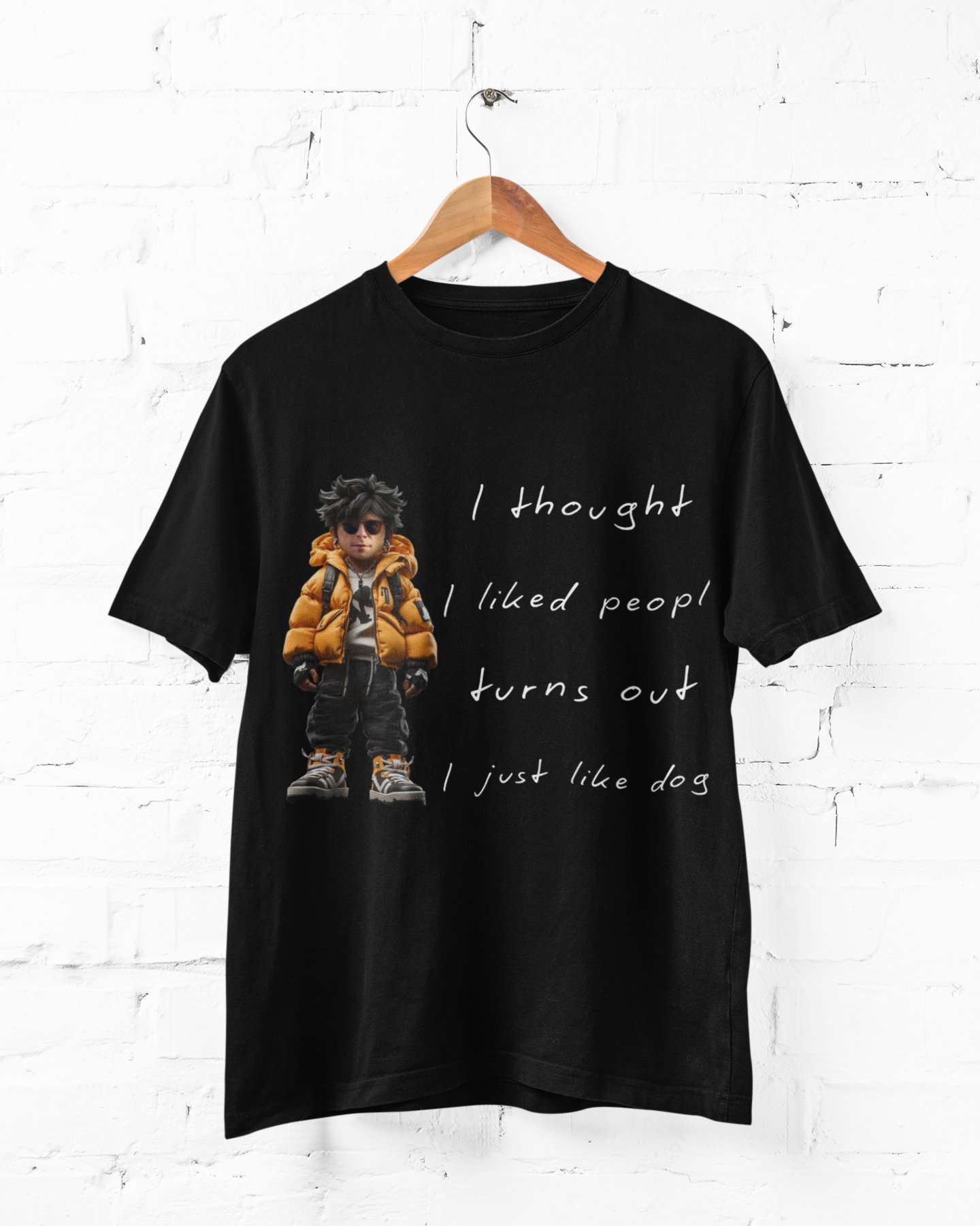 Unisex Custom Funny Offensive T-Shirt (I Just Like Dogs) - Weave West